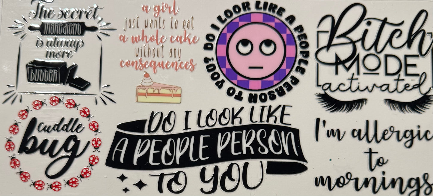 DO I LOOK LIKE A PEOPLE PERSON TO YOU