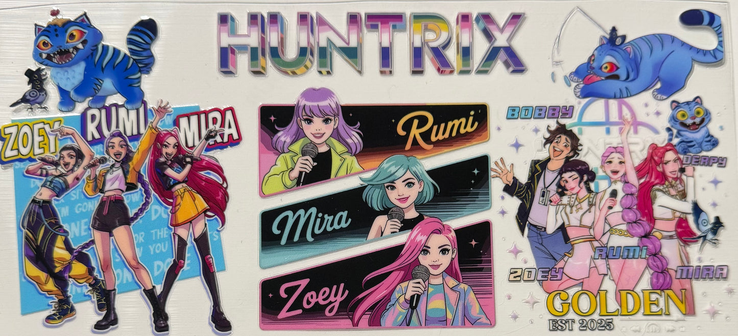 HUNTRX BLACK BACKGROUND AND CAT