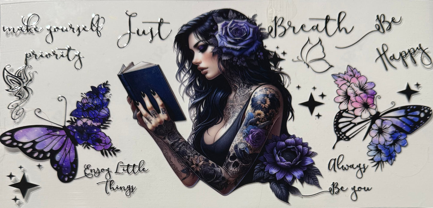TATTOO GIRL BOOK POSITIVE QUOTES