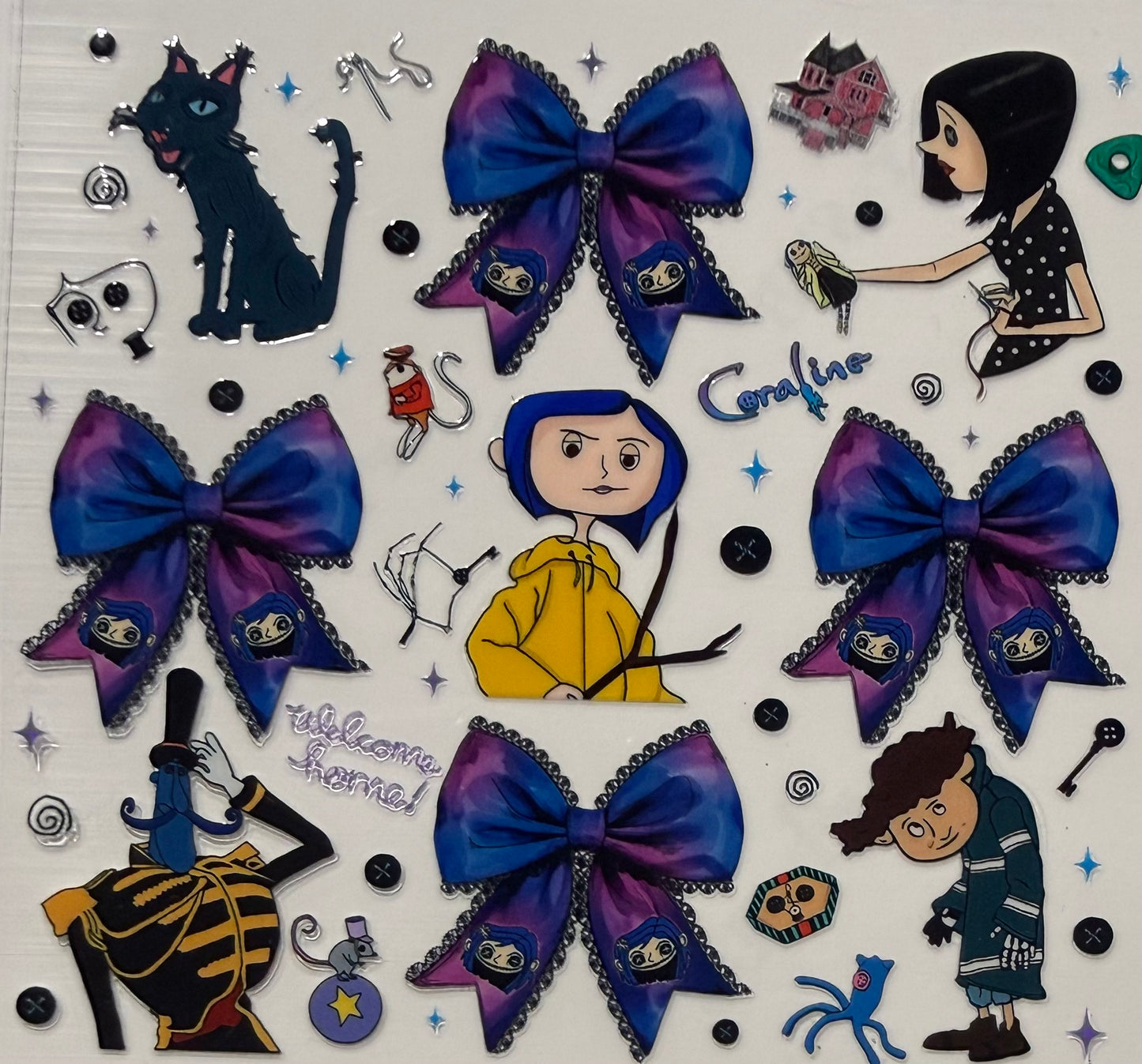 CORALINE BOWS DECAL