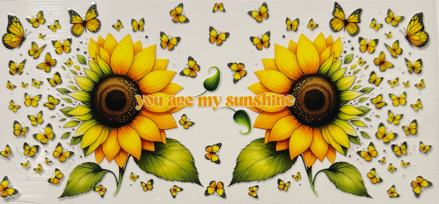 SUNFLOWERS AND BUTTERFLIES