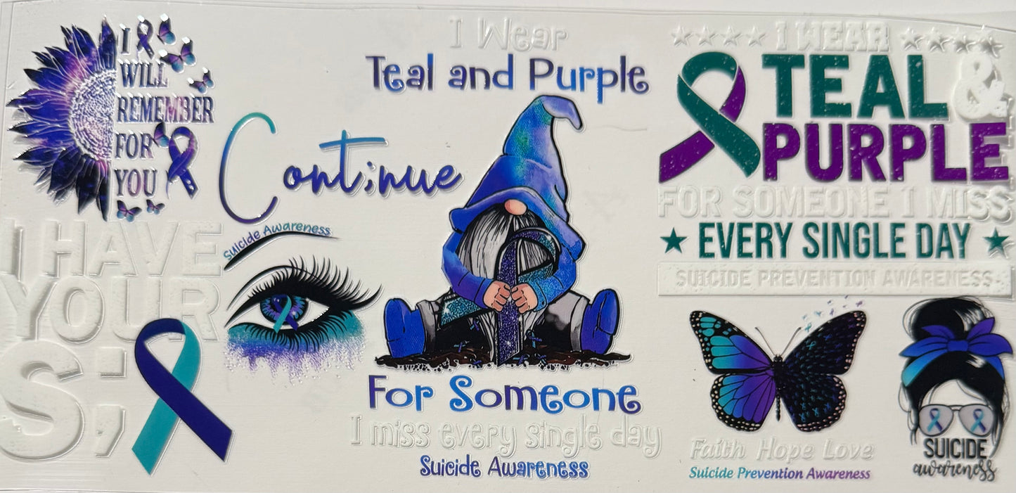 TEAL PURPLE GNOME BUTTERFLY