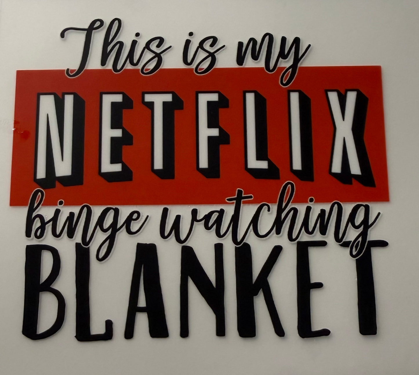 NETFLIX BLANNKET POCKET