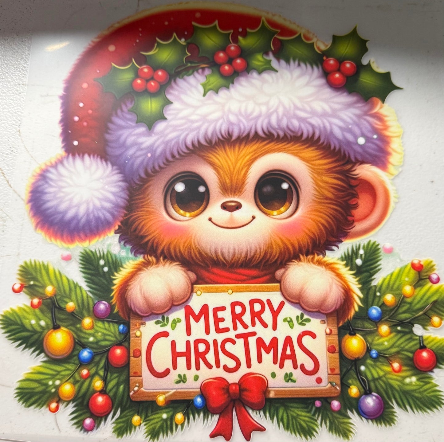 MERRY CHRISTMAS MONKEY