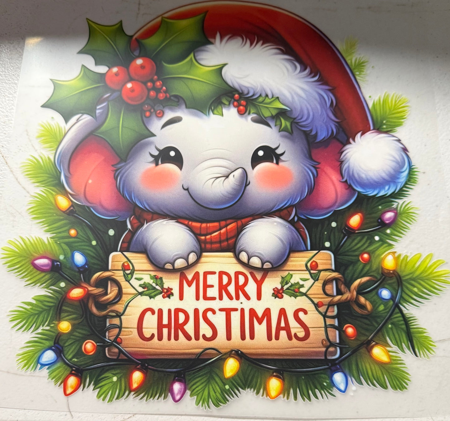 MERRY CHRISTMAS ELEPHANT