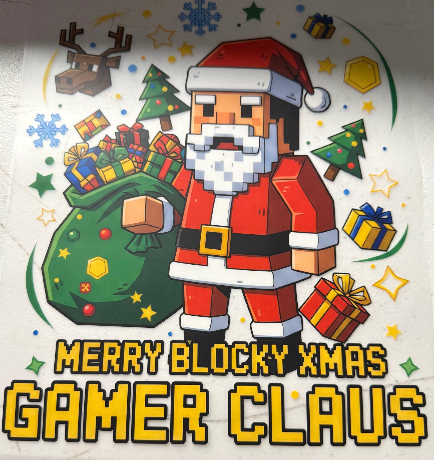 MERRY BLOCKY XMAS GAMER CLAUS