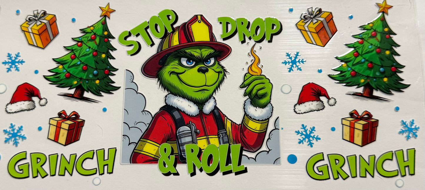 STOP DROP AND ROLL GREEN GUY