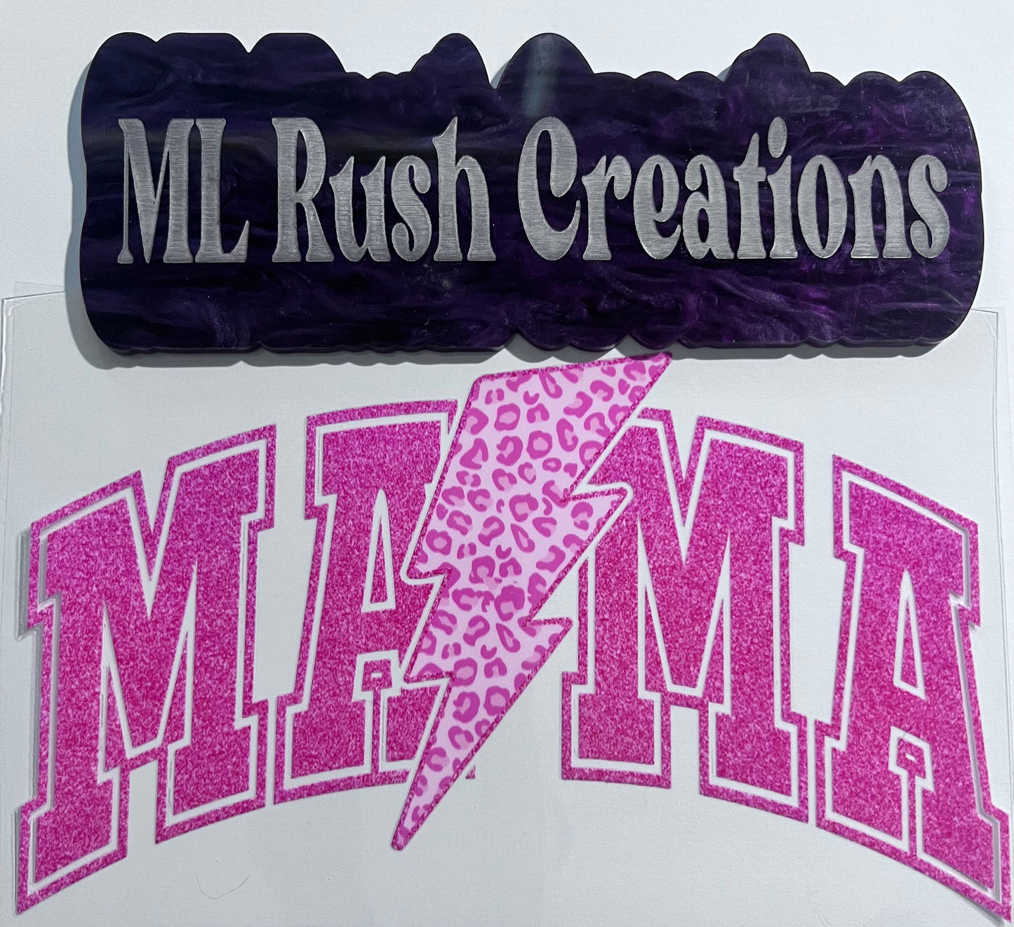 PINK MAMA CHEETAH LIGHTNING BOLT