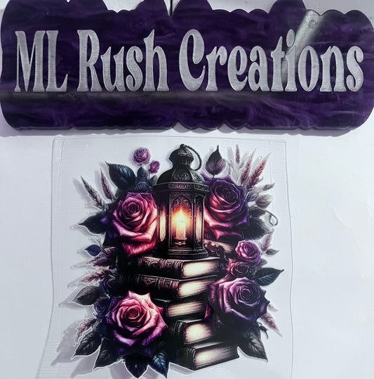 BOOKS ROSES LANTERN