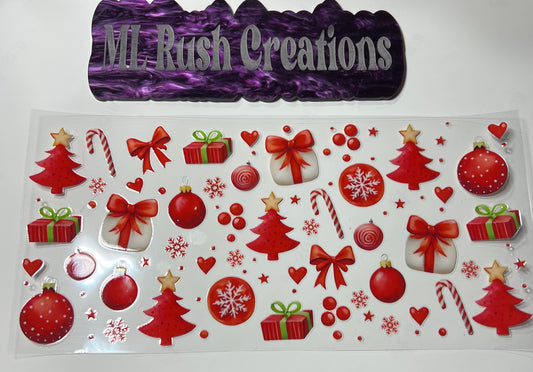 Red Christmas Vibes Decal