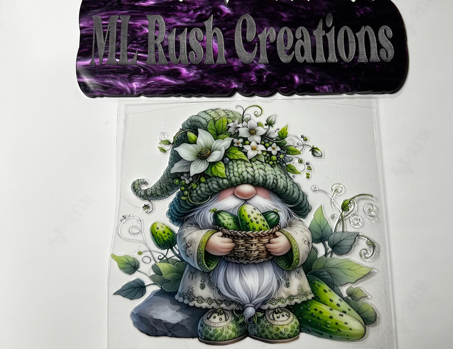 Gnome with Pickles Decal