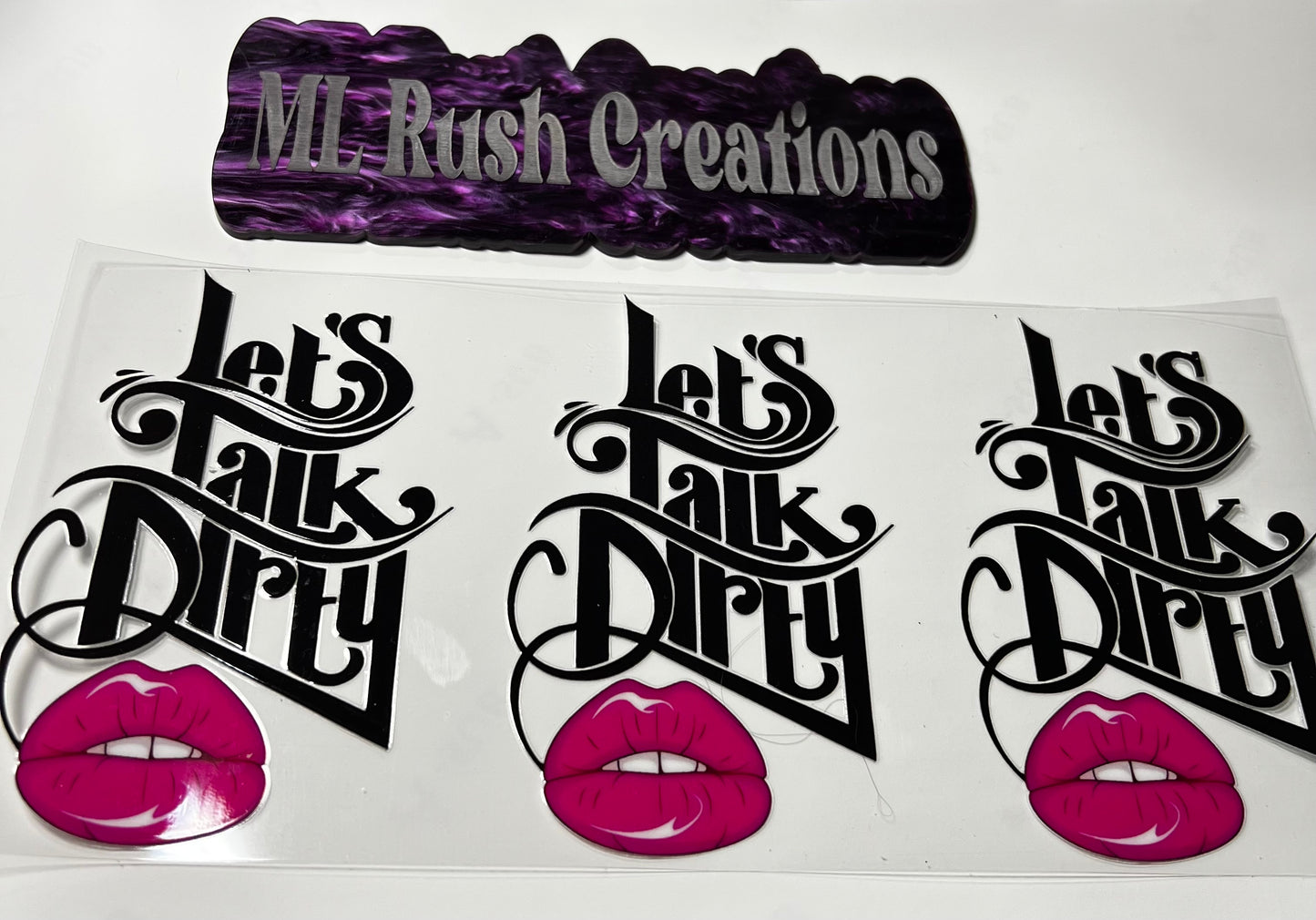 Let’s Talk Dirty with Lips Decal