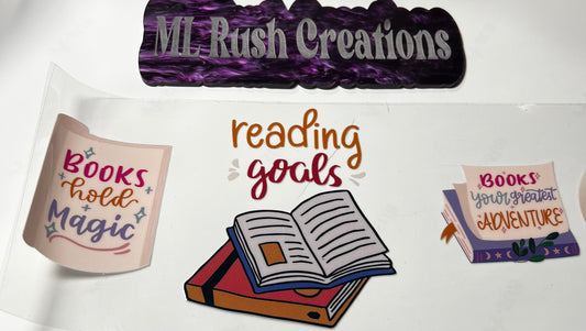 Reading Goals with Books Decal