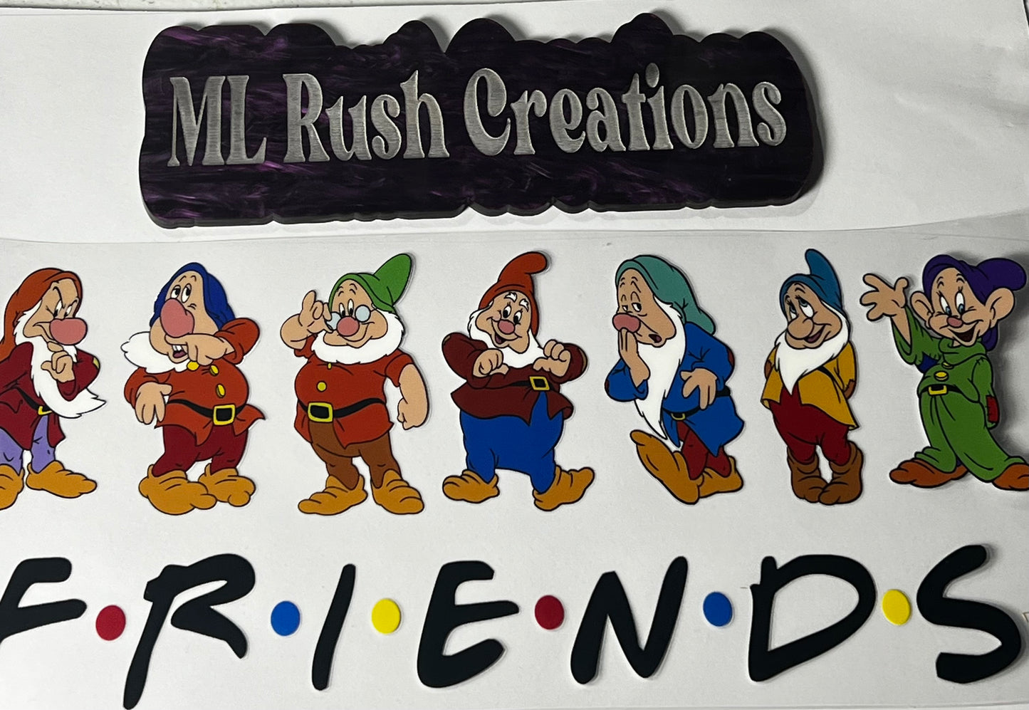 SEVEN DWARFS FRIENDS DECAL