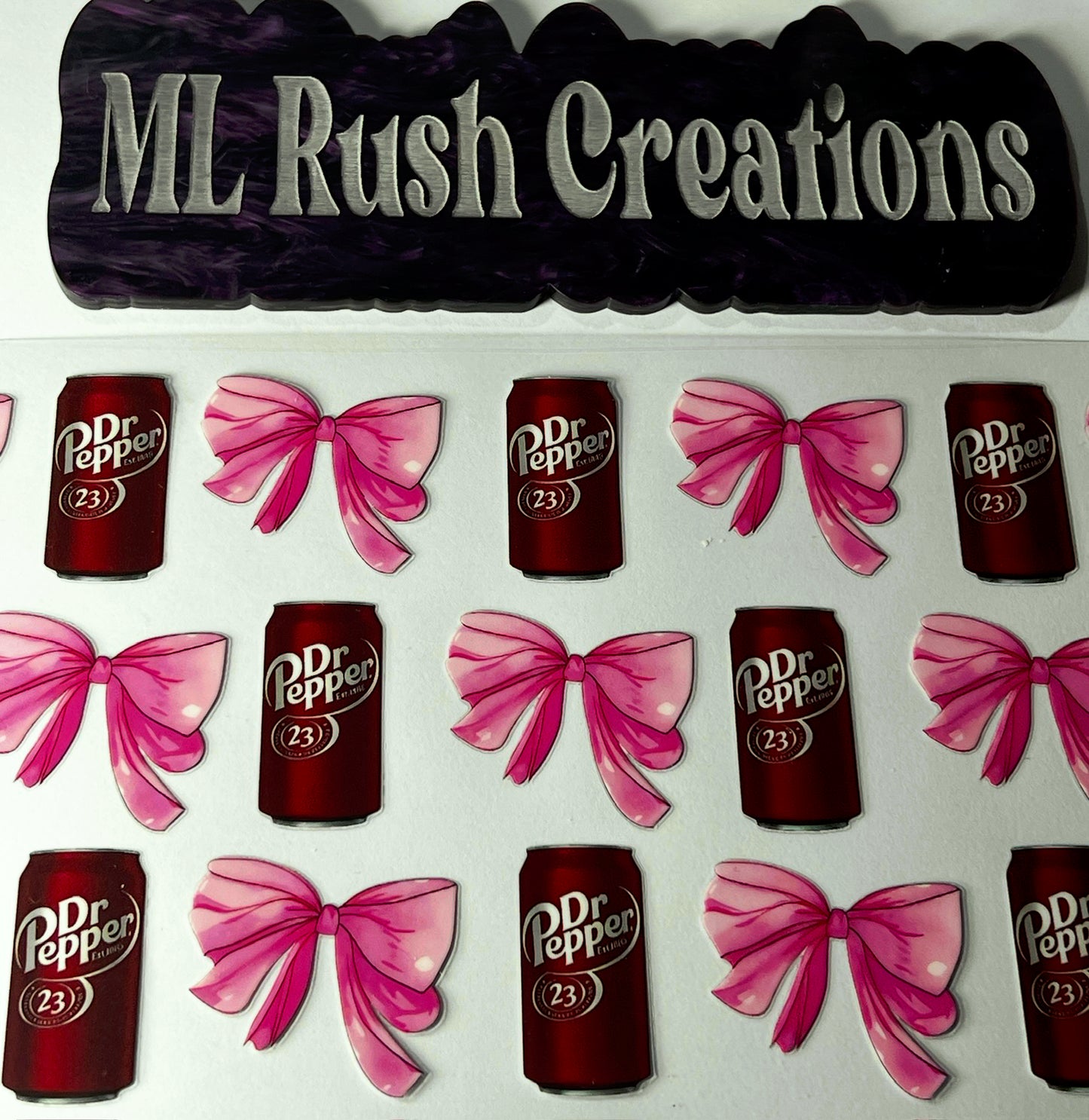 DR PEPPER SODA BOWS DECAL
