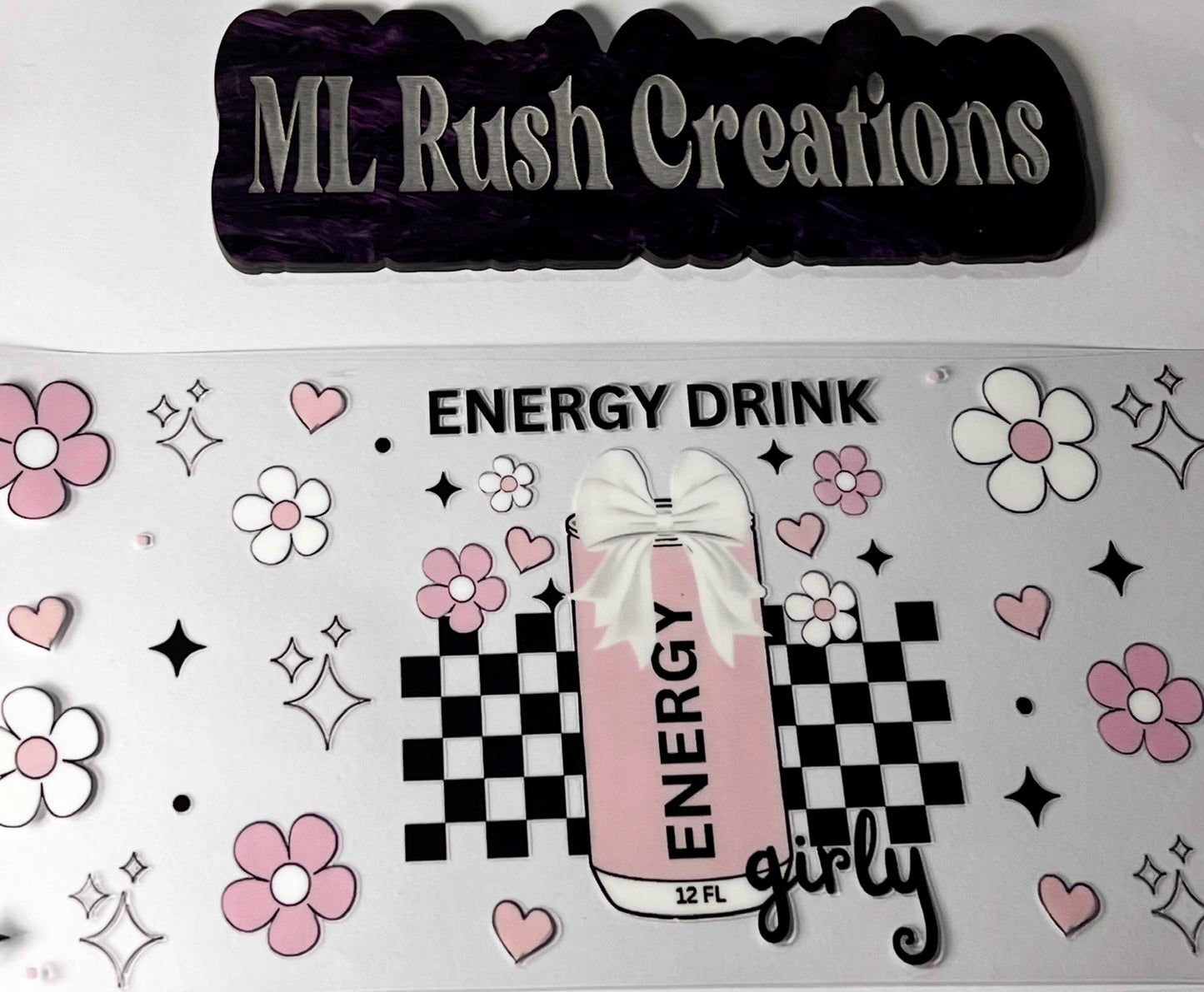 ENERY DRINK GIRLY DECAL