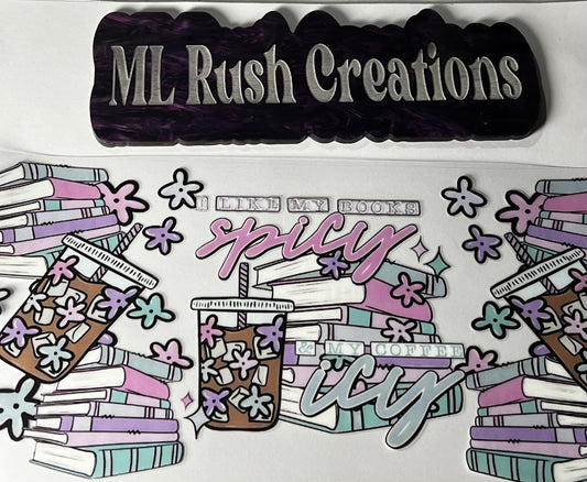 COFFEE BOOKS SPICY ICY DECAL