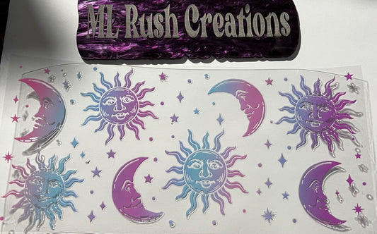Moon and Sun Decal