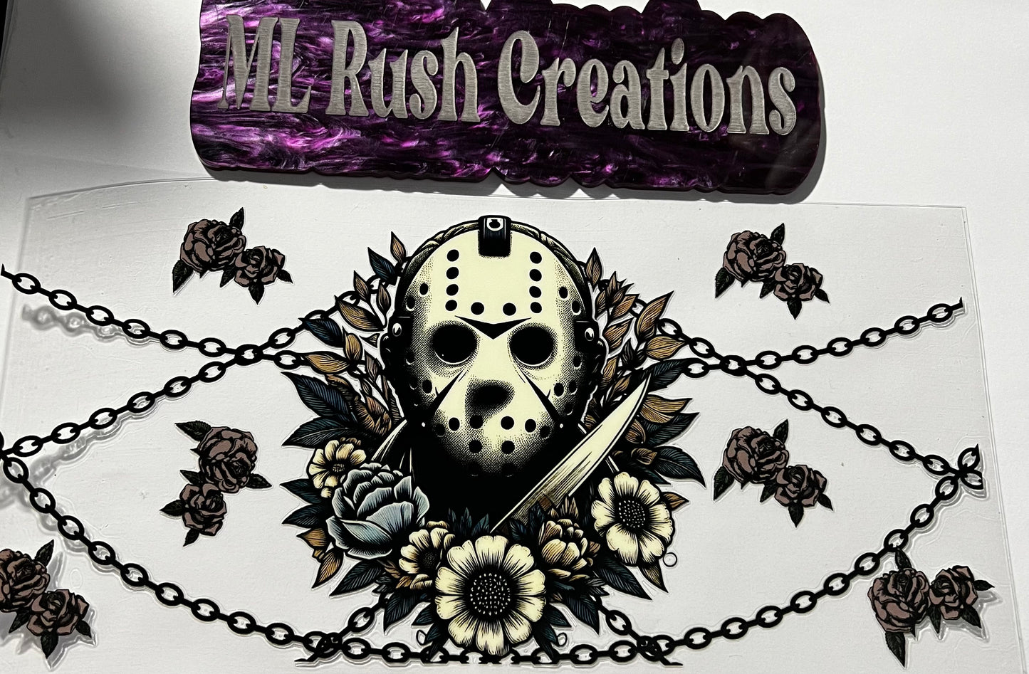 Jason Floral Chain Decal