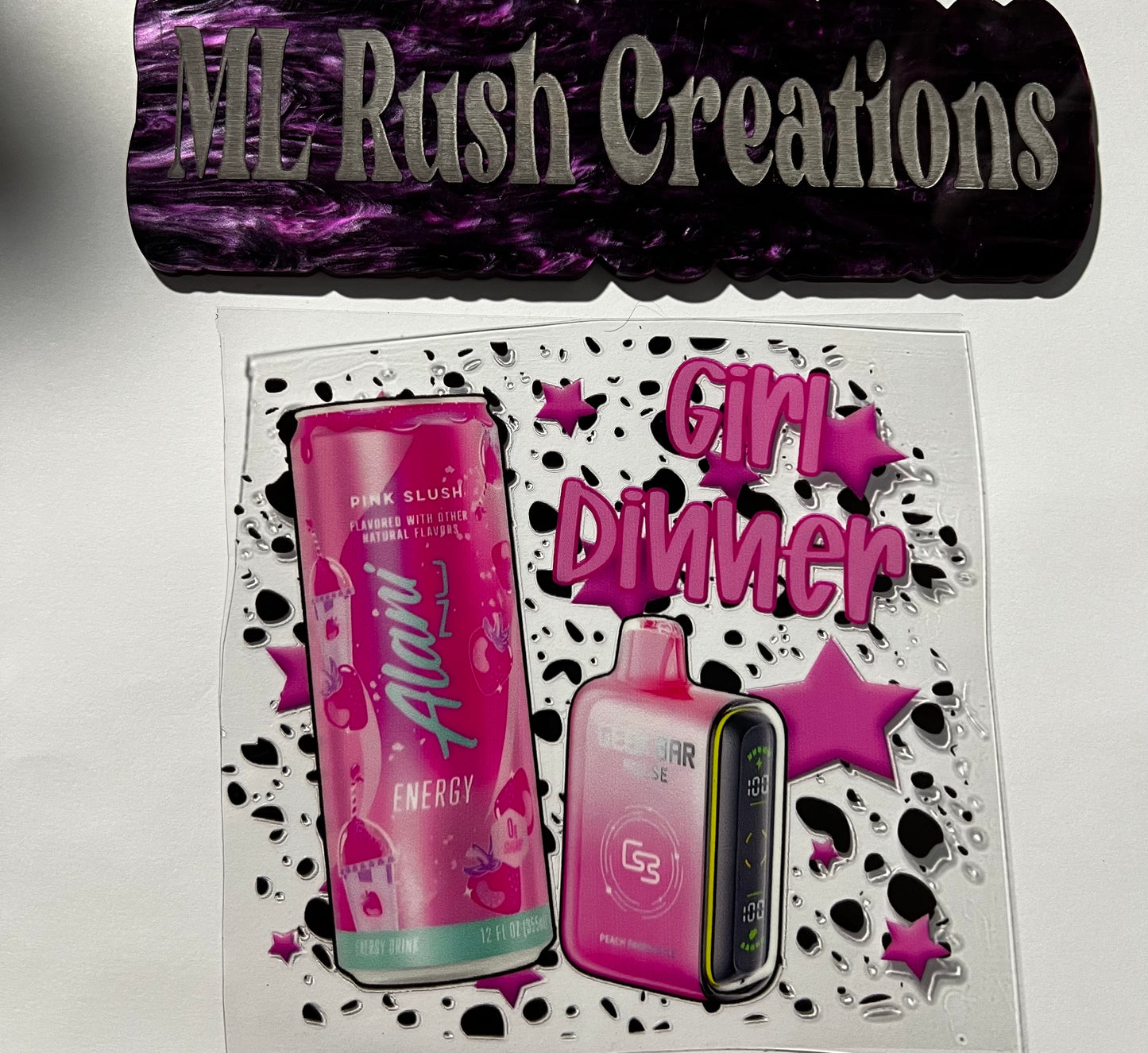 Girl Dinner Decal
