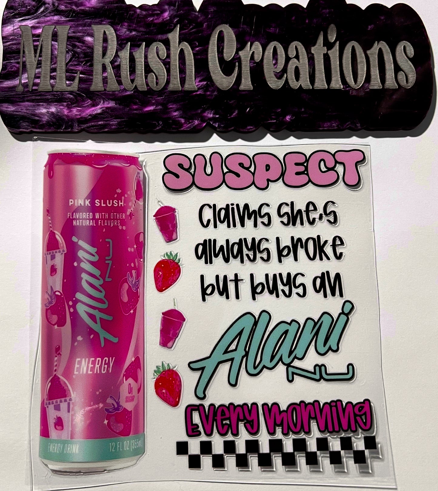 Suspect Runs On Alani Decal