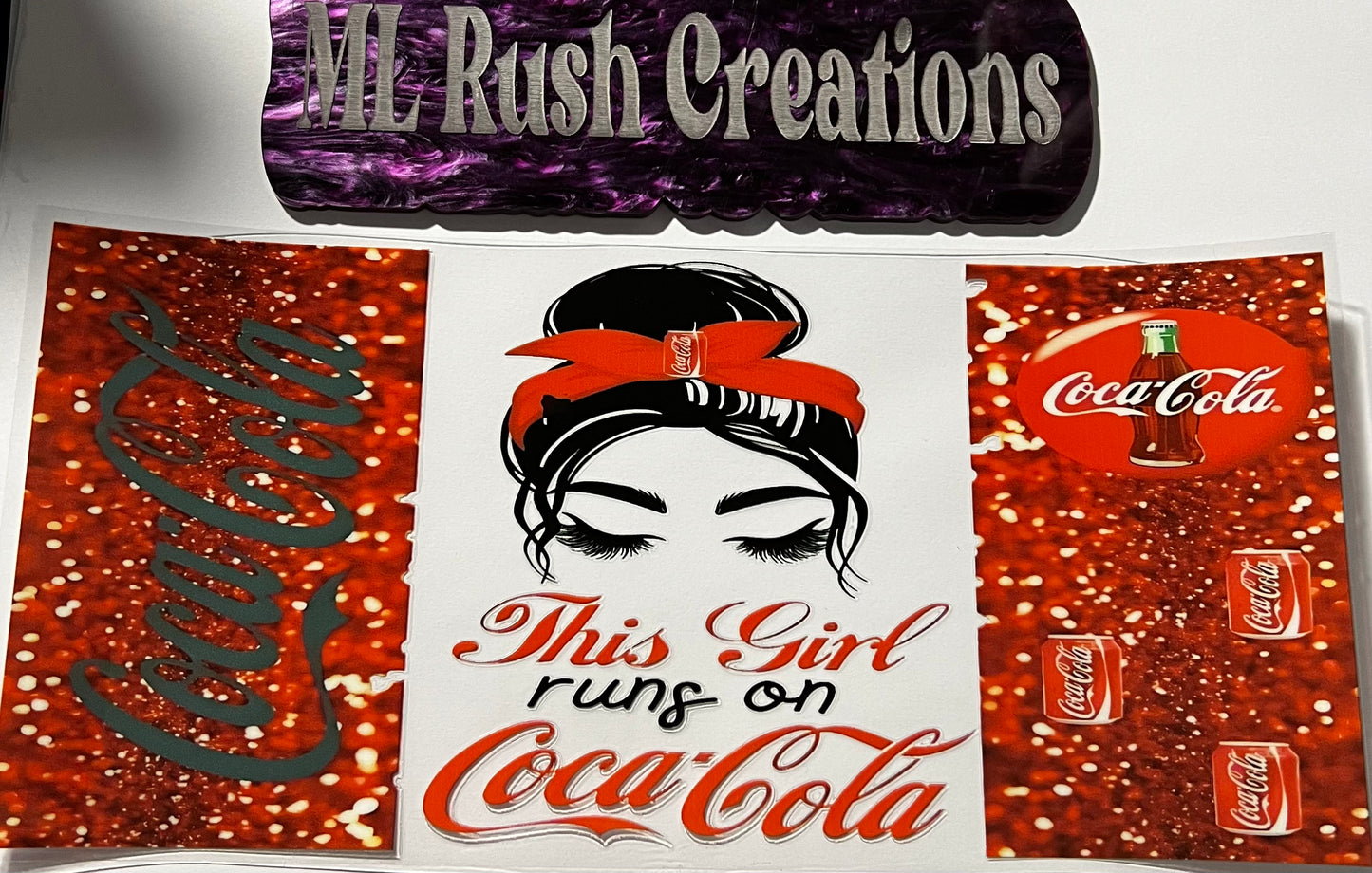 This Girl Runs On CocaCola Decal