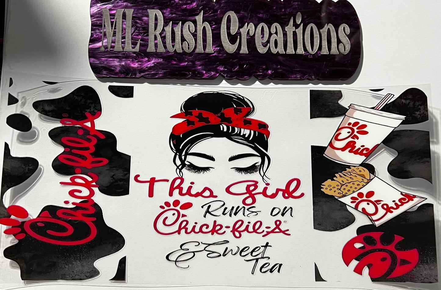 This Girl Runs On Chick A Decal