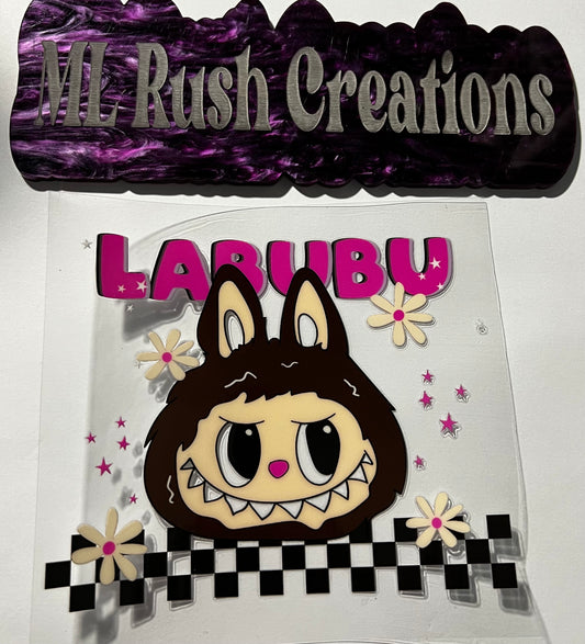 Brown Labubu Decal