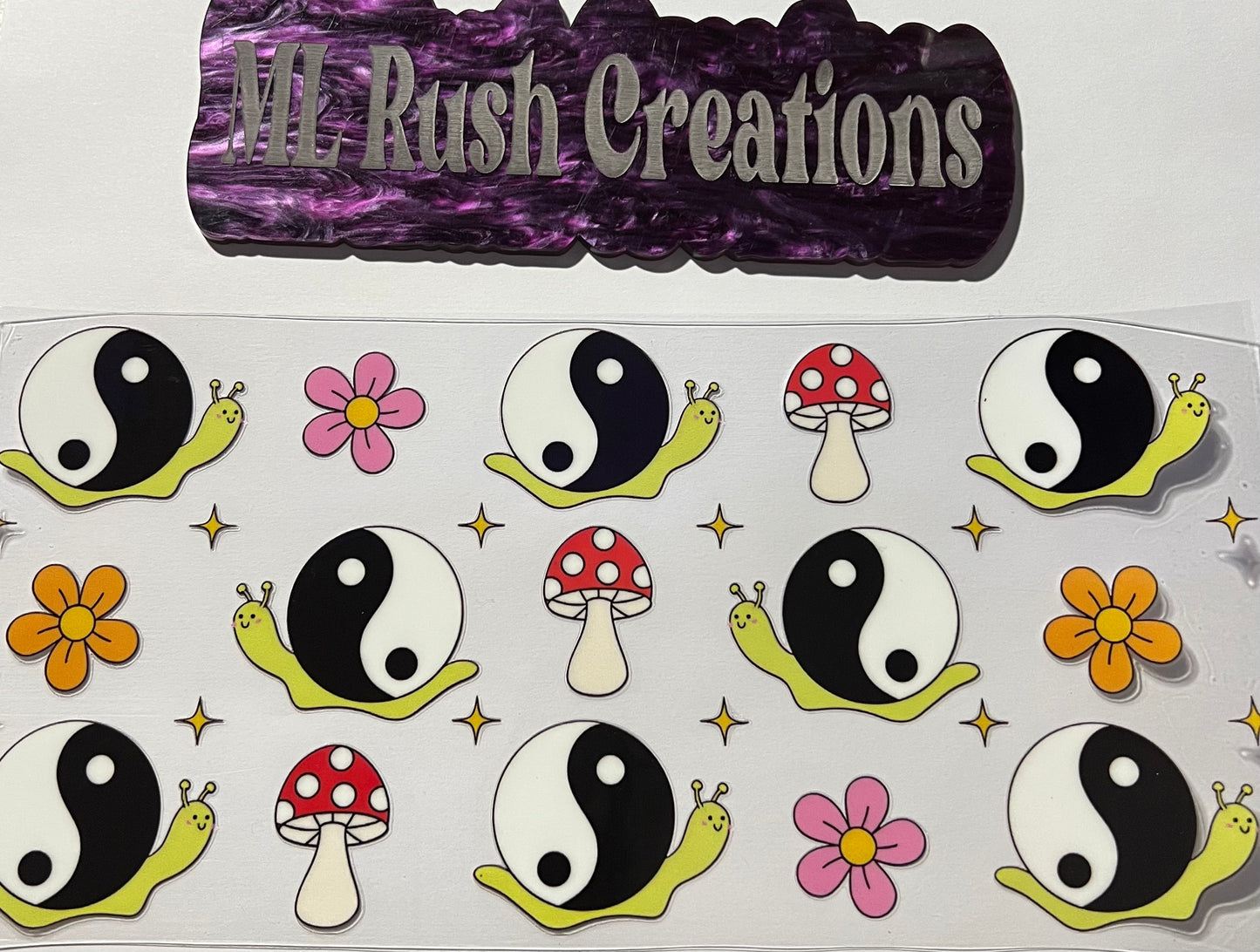 YING AND YANG MUSHROOMS FLOWERS