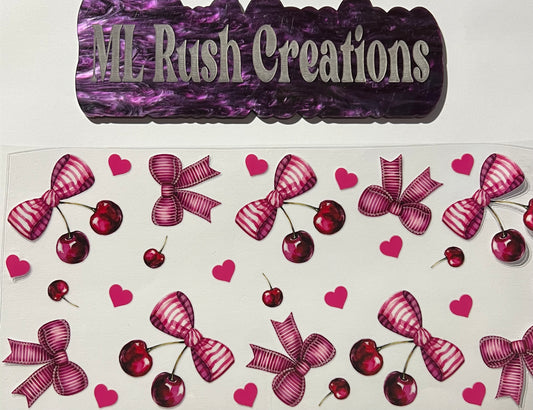 PINK BOWS CHERRIES