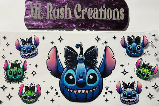 BLUE ALIEN PUMPKIN HEADS