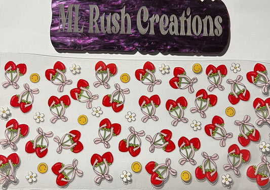 CHERRIES WHITE FLOWERS