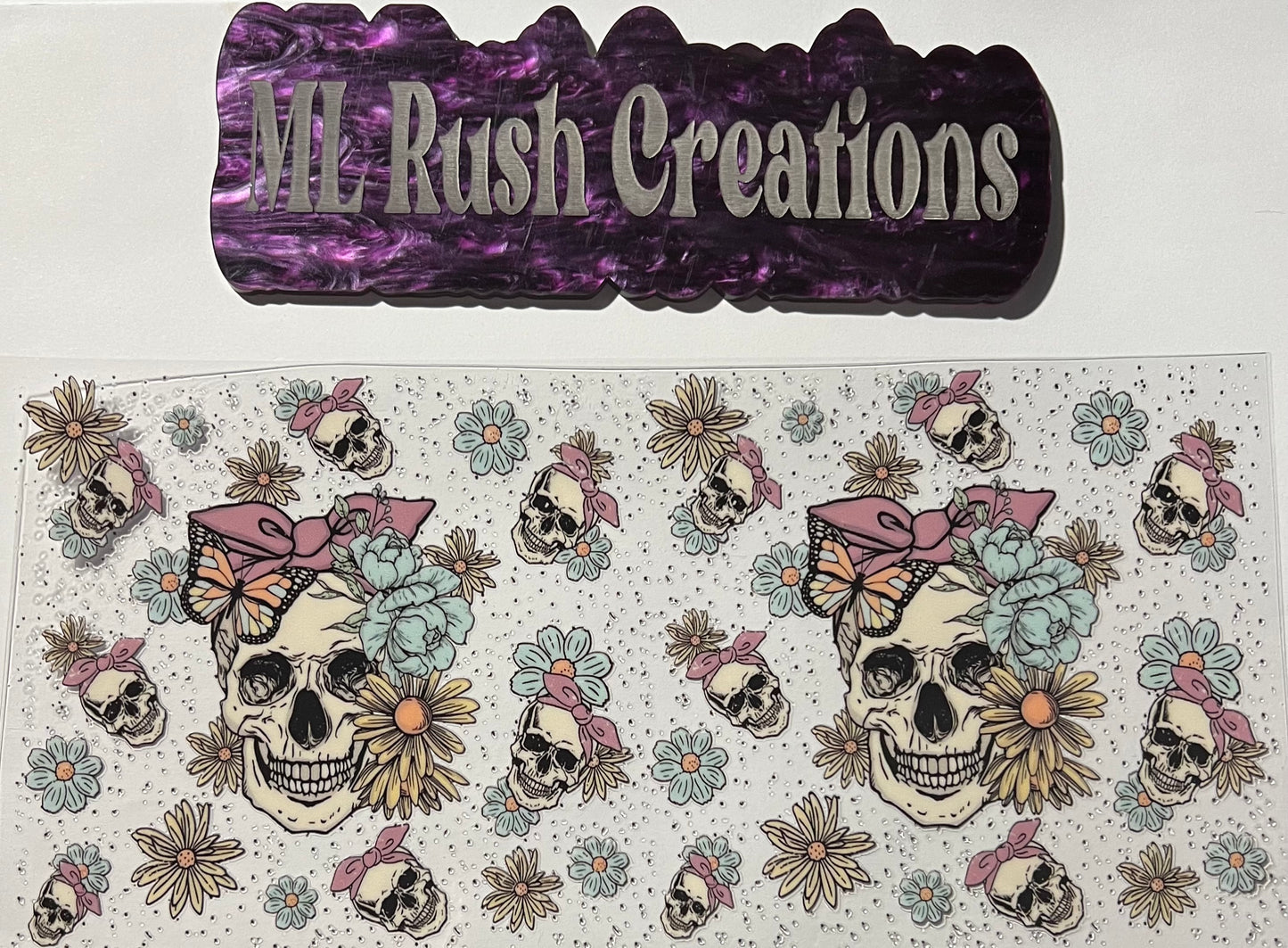 SKULL HEADS FLOWERS