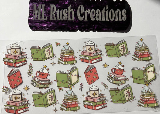 CHRISTMAS BOOKS LIGHTS COFFEE MUG