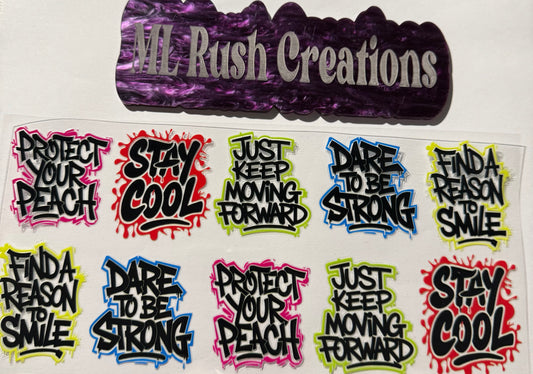 POSITIVE QUOTES AND SAYINGS SPRAY PAINT