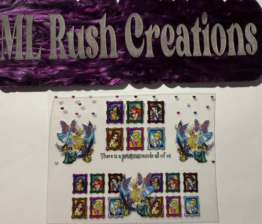 PRINCESS INSIDE ALL OF US MINI TUMBLER KEYCHAIN WRAP