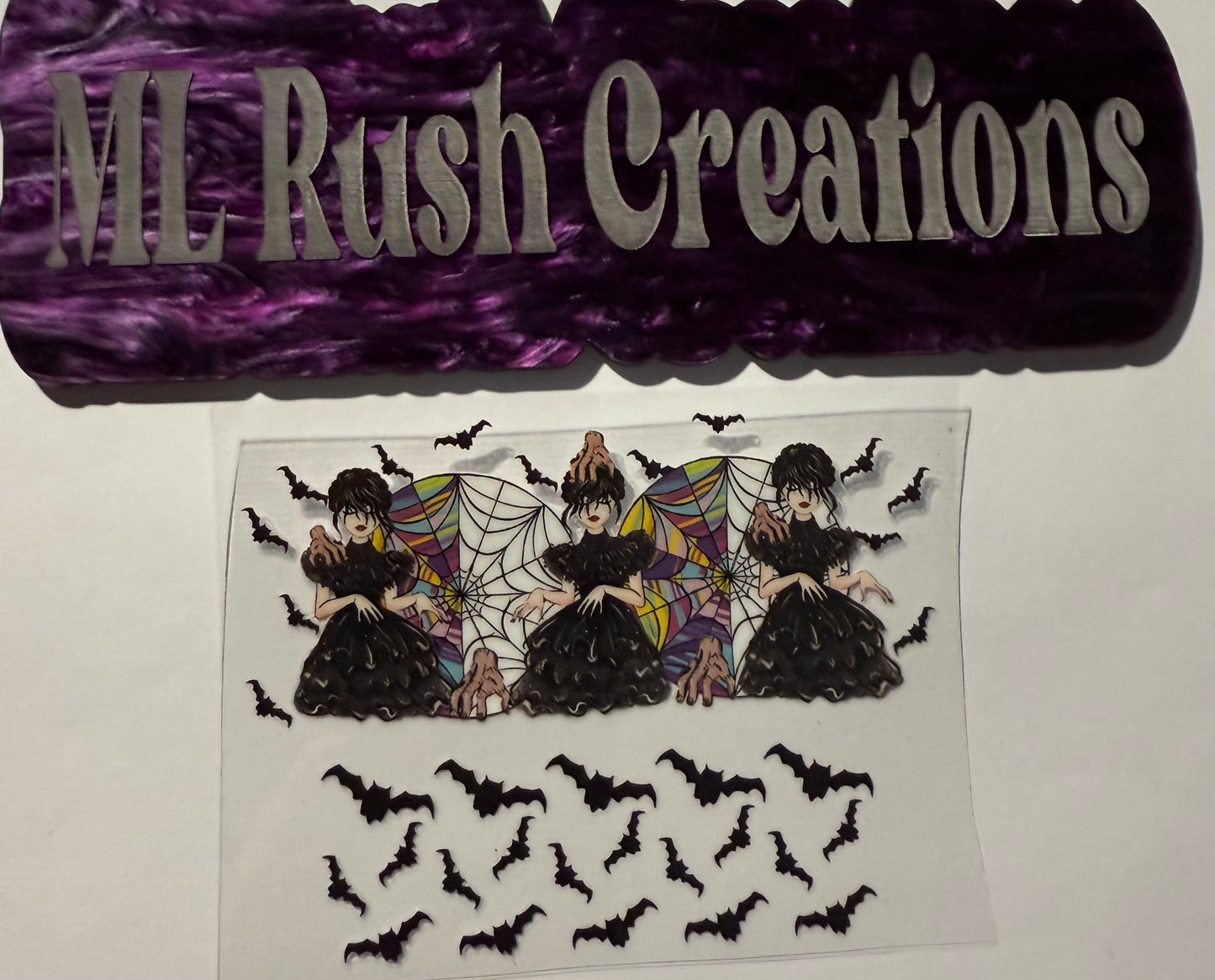 WEDNESDAY BATS MINI TUMBLER KEYCHAIN WRAP
