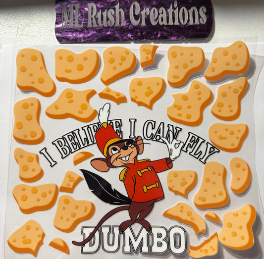 MOUSE CHEESE 20OZ TUMBLER WRAP