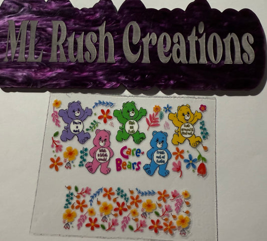 COLORFUL BEARS MINI TUMBLER KEYCHAIN WRAP