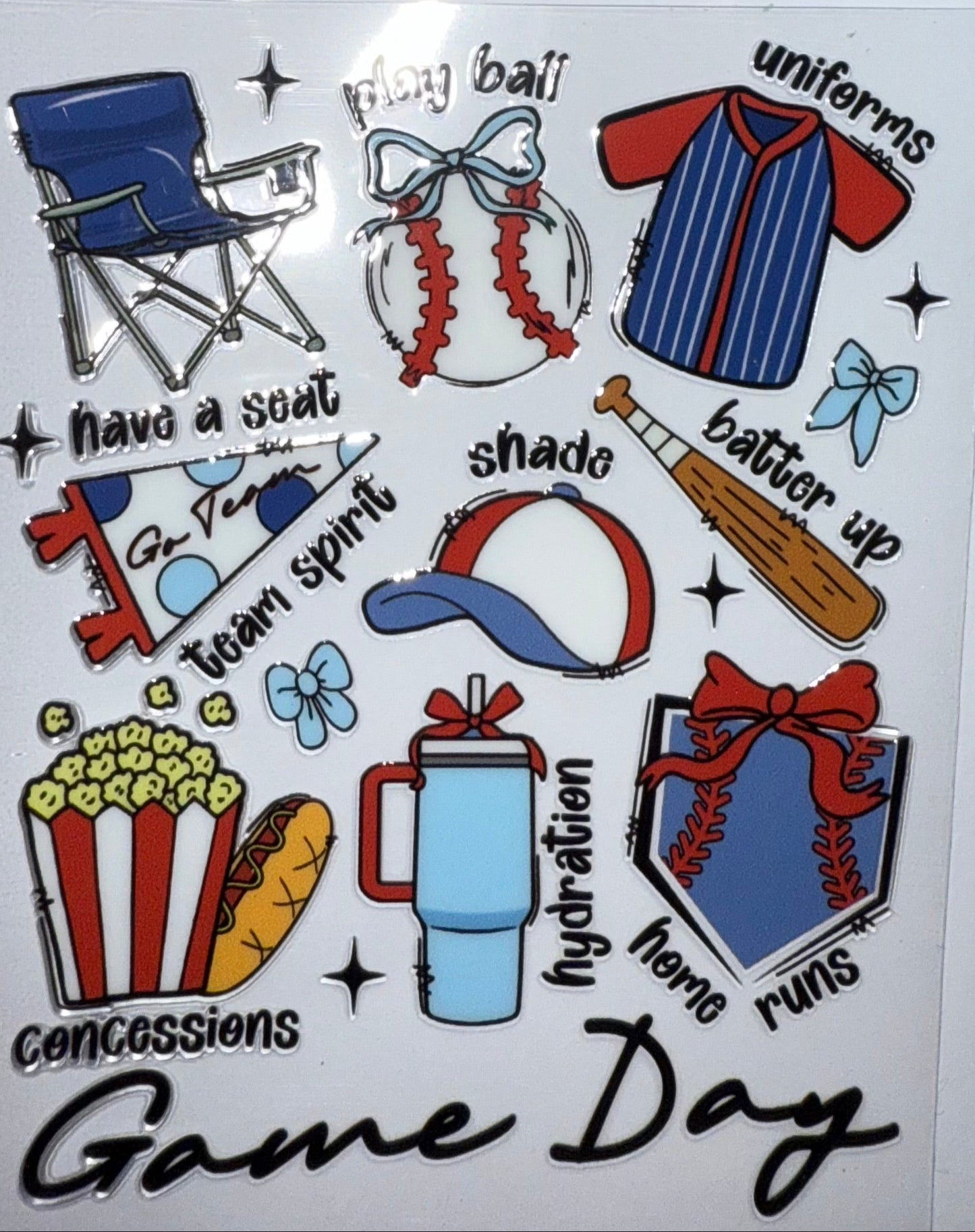 GAME DAY BASEBALL ITEMS