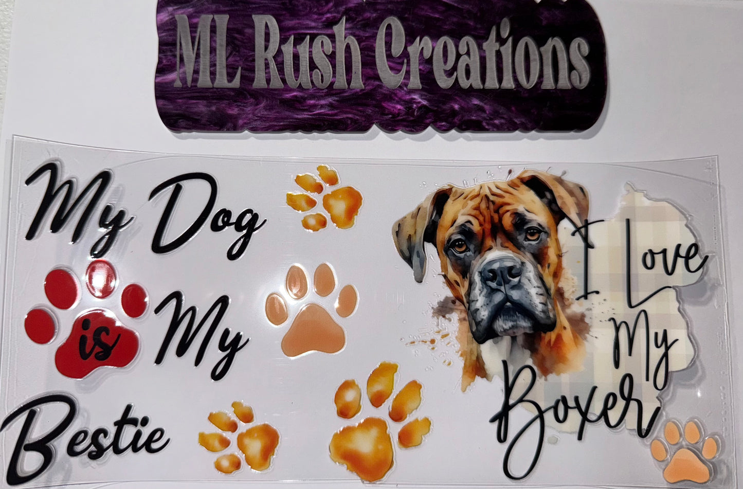 MY DOG MY BESTIE I LOVE MY BOXER