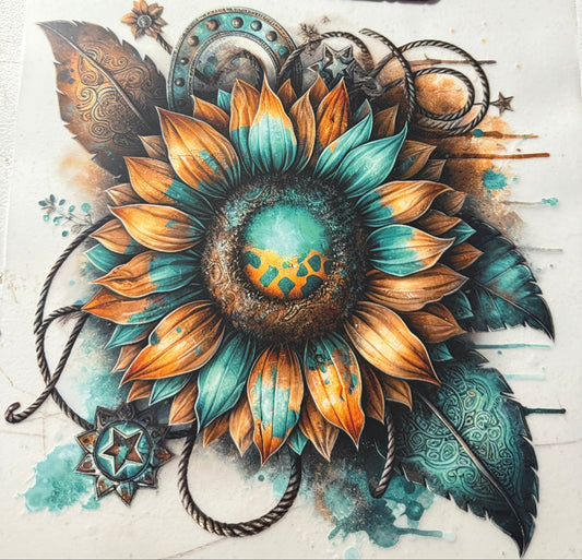 SUNFLOWER WESTERN TEAL