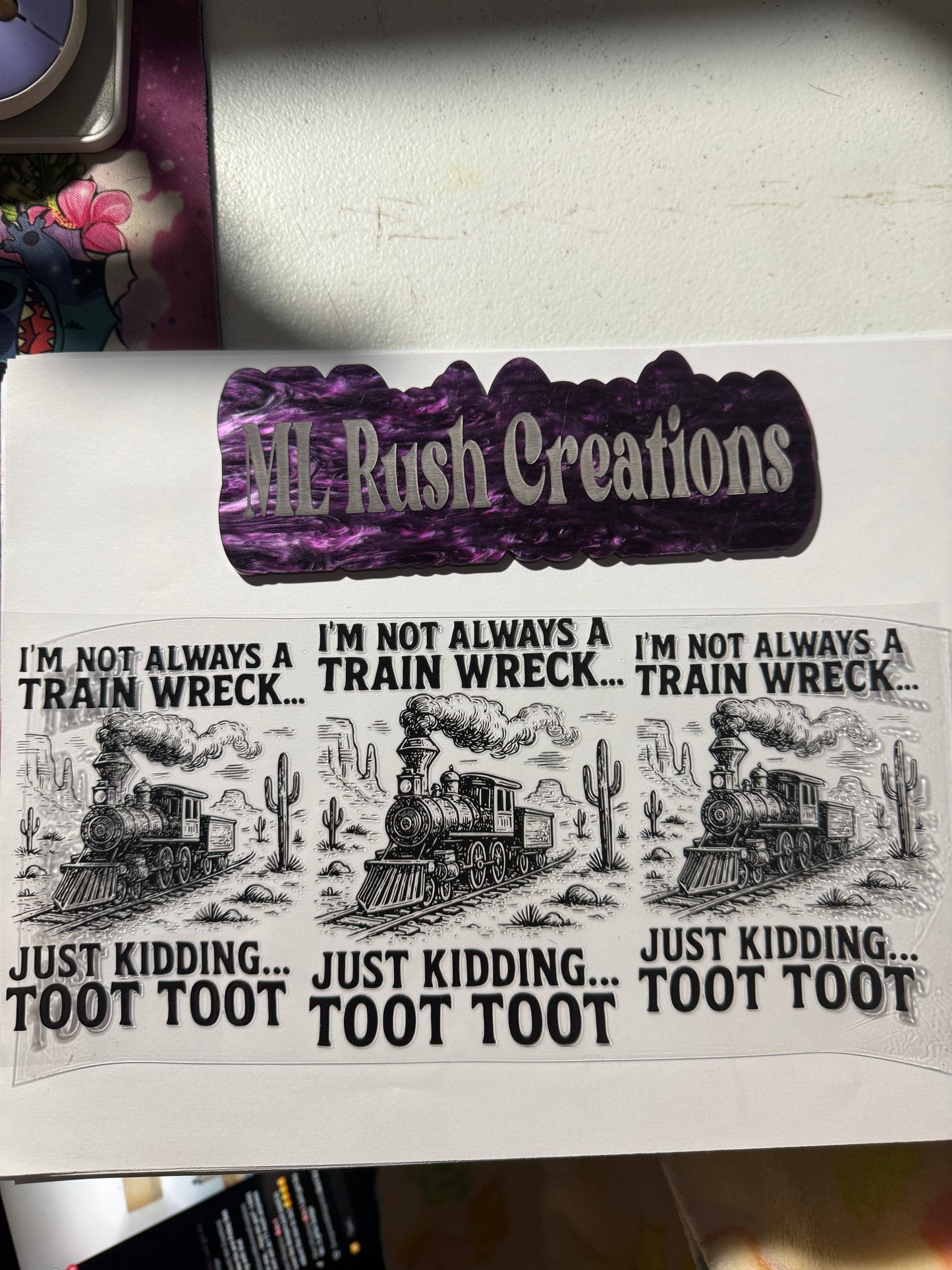 TRAIN WRECK TOOT TOOT