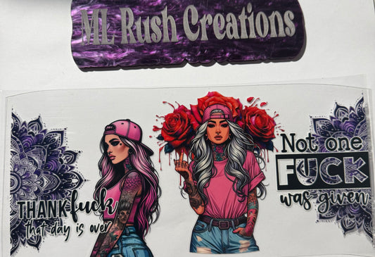 NOT ONE F WAS GIVEN TATTOO GIRL