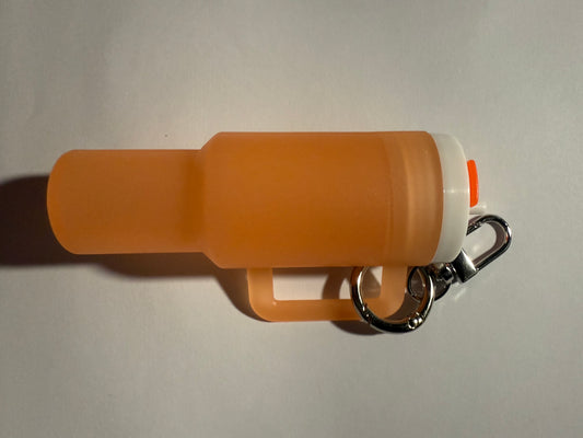 ORANGE GLOW MINI TUMBLER KEYCHAIN