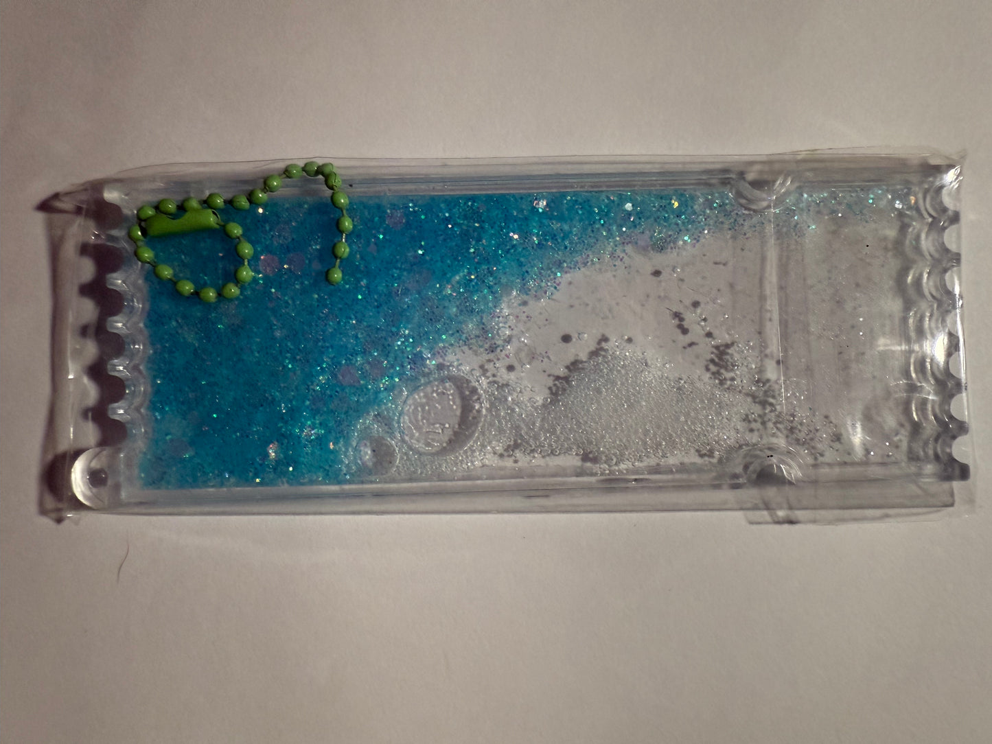 LIGHT BLUE GLITTER BOOKMARK