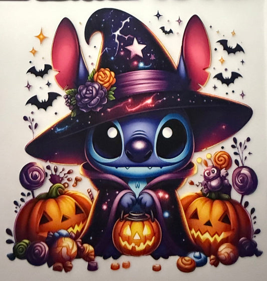 BLUE ALIEN PUMPKINS WITCH HAT