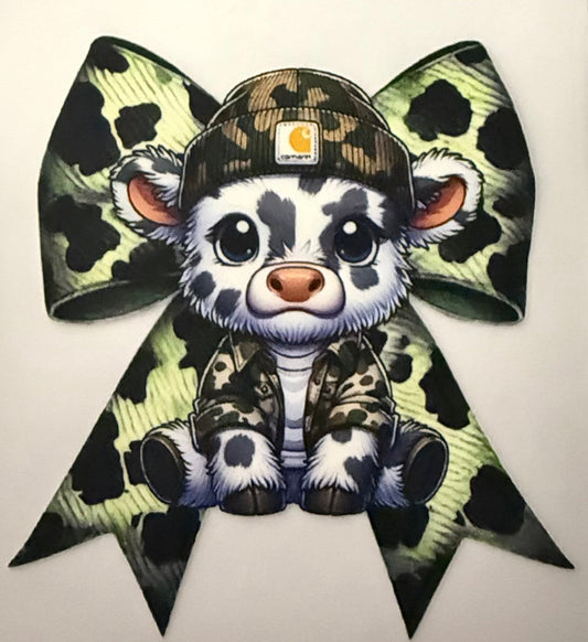 COW WITH GREEN BOW