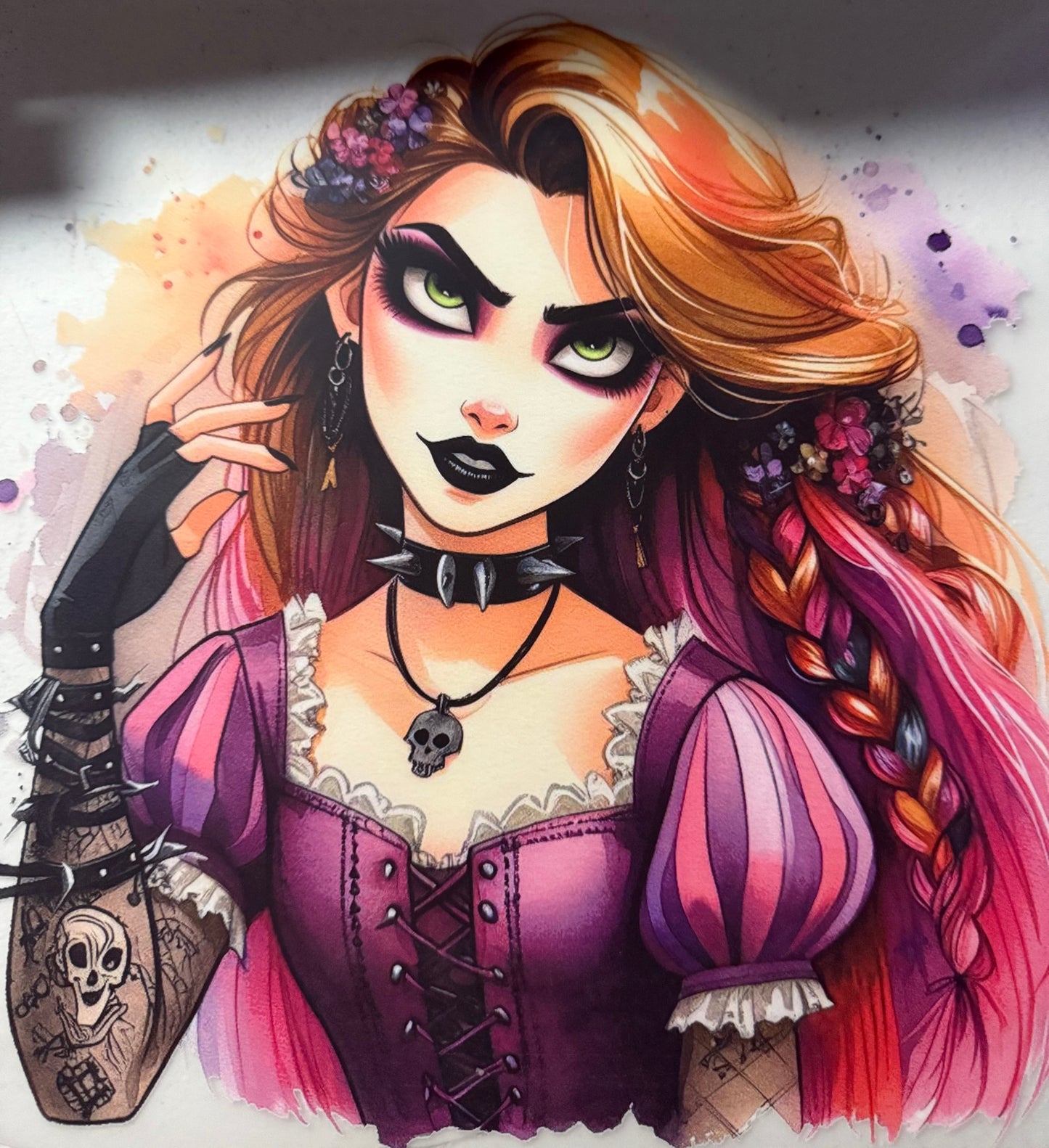 TATTOO LONG HAIR PRINCESS