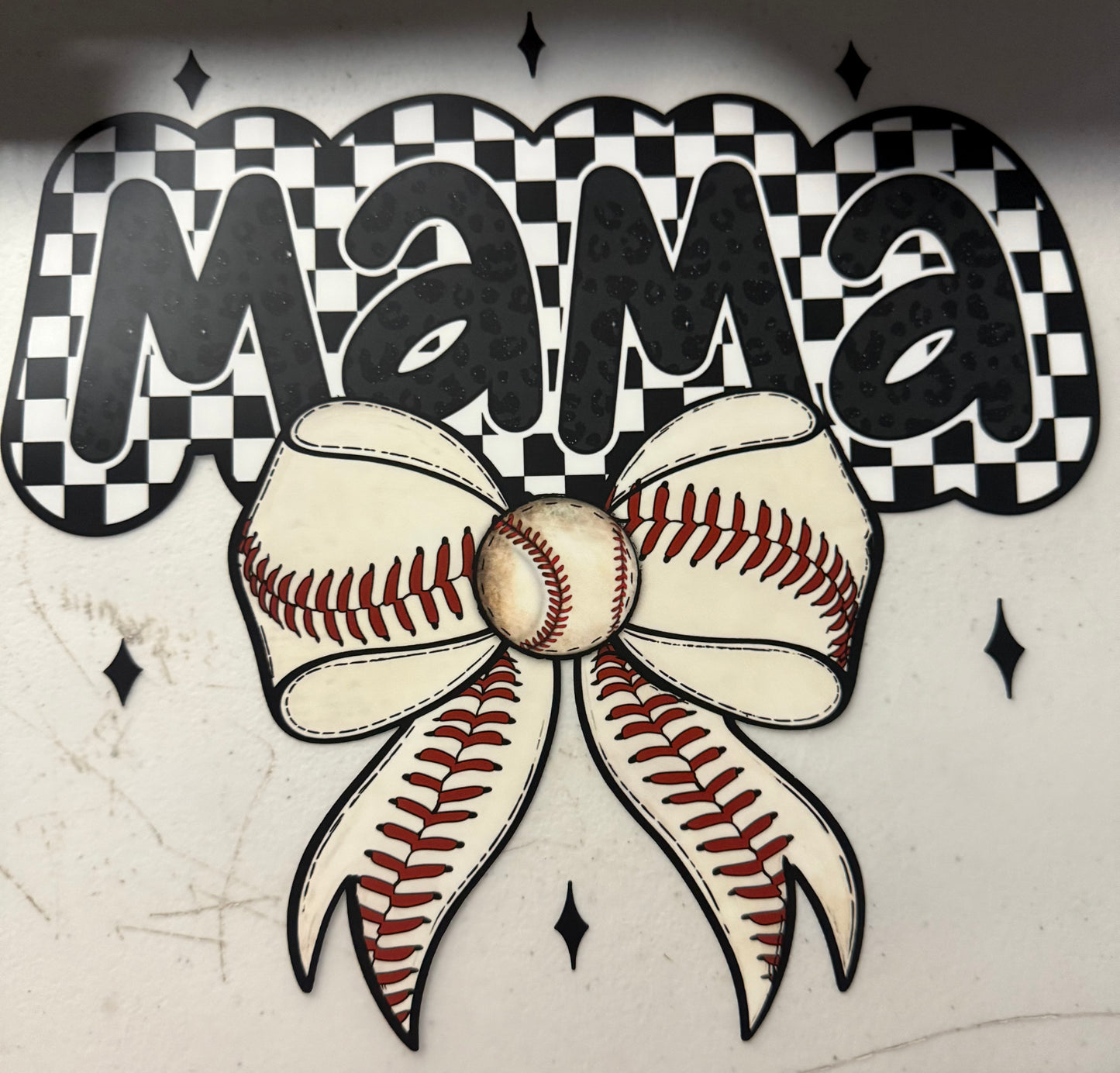 MAMA BASEBALL BOW